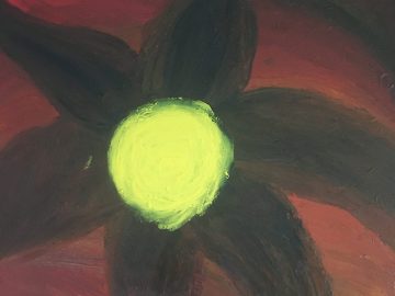 Abstract flower painting